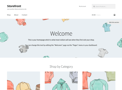 storefront테마-우커머스 기본테마