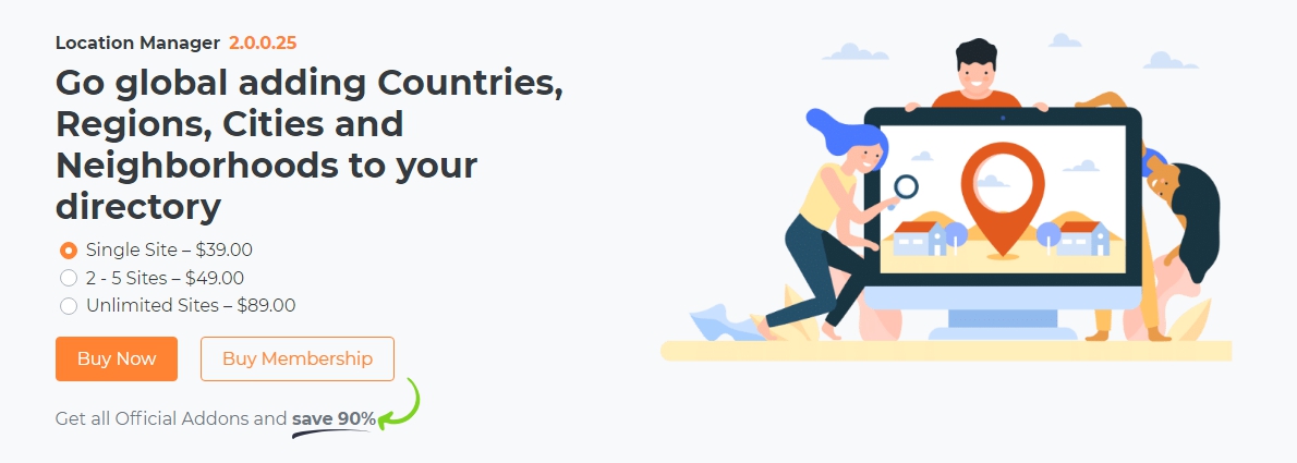 geodirectory_위치관리자 애드온