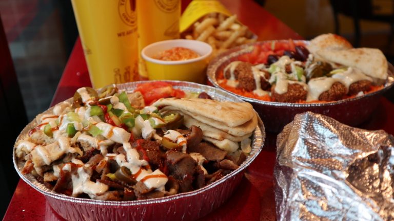 menu The Halal Guys Platter Sandwich Side halal chicken halal meals best restaurants calgary takeout food 1 768x432