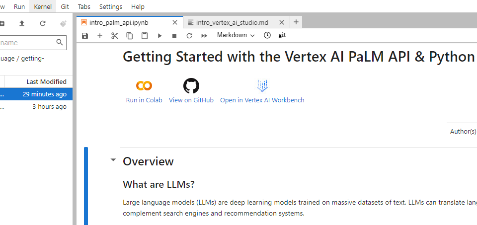 Getting Started with the Vertex AI PaLM API and Python SDK-커버 이미지